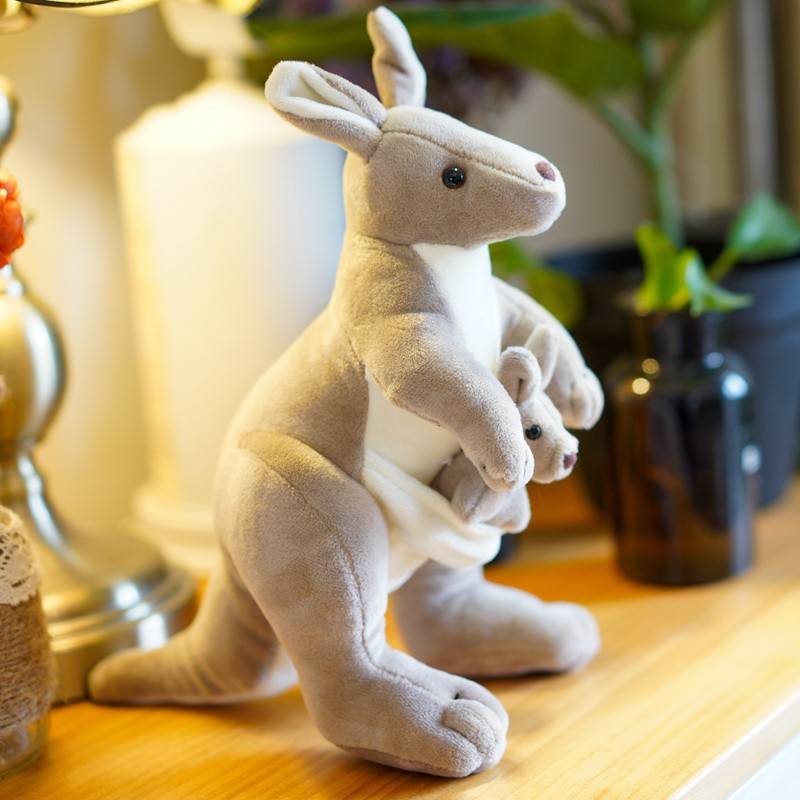 Kangaroo Plush Doll Toy With Simulated Standing Posture 1