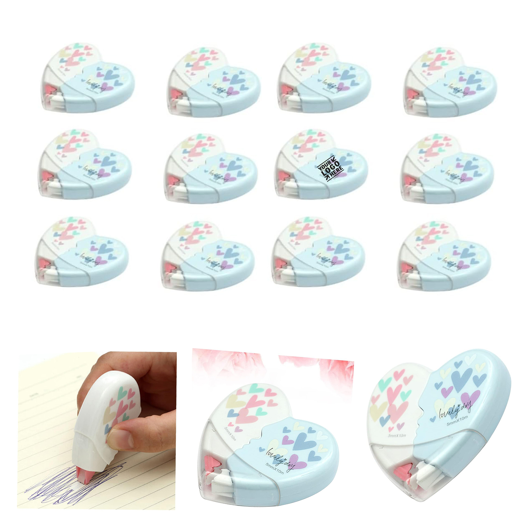 White Gaff Decorative Stationery Student Correction Adhesive Tape 2