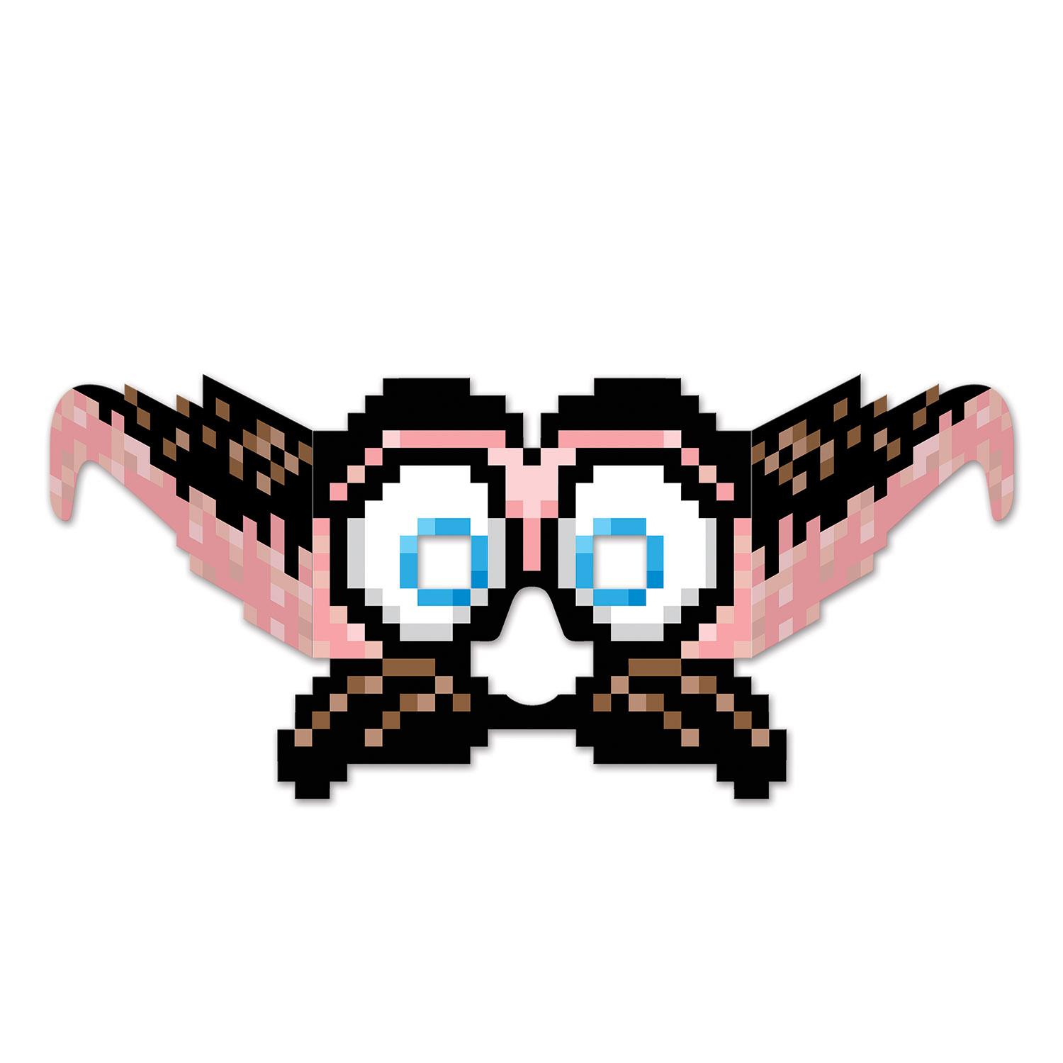 8-Bit Moustache & Eyes Eyeglasses 1