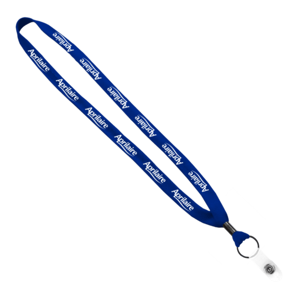 5/8" Polyester Shoelace Lanyard with Metal Crimp & Split-Ring 33