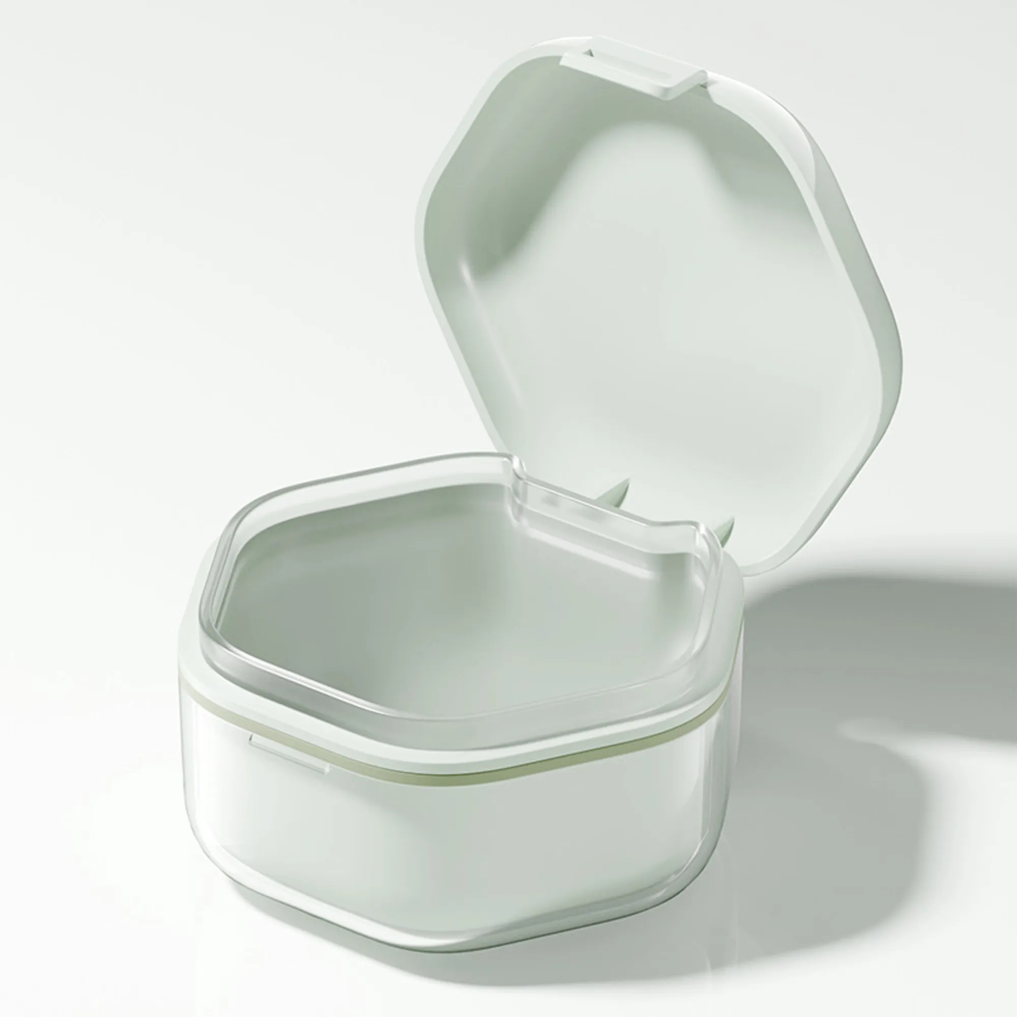 3 Layer Portable Braces Case Denture Box 2