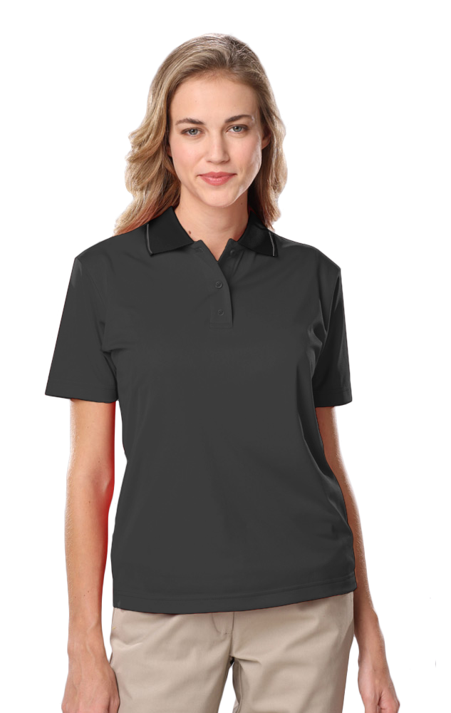Ladies' s Striped Trim Value Polo 12