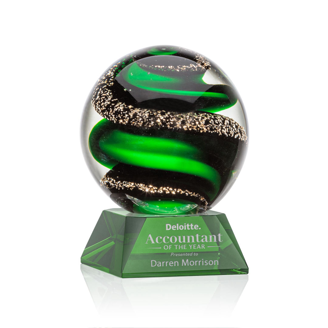 Zodiac Award on Sheffield Base - Green 1