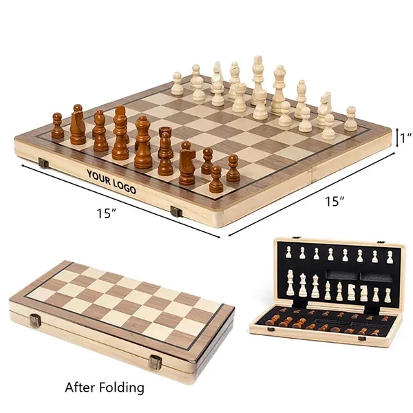 Magnetic Wooden Chess Set 2