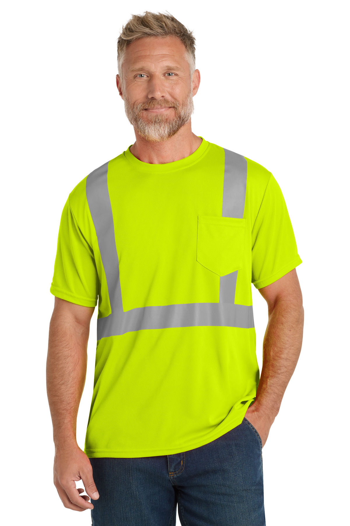 CornerStone ANSI 107 Class 2 Mesh Tee. CS200 25
