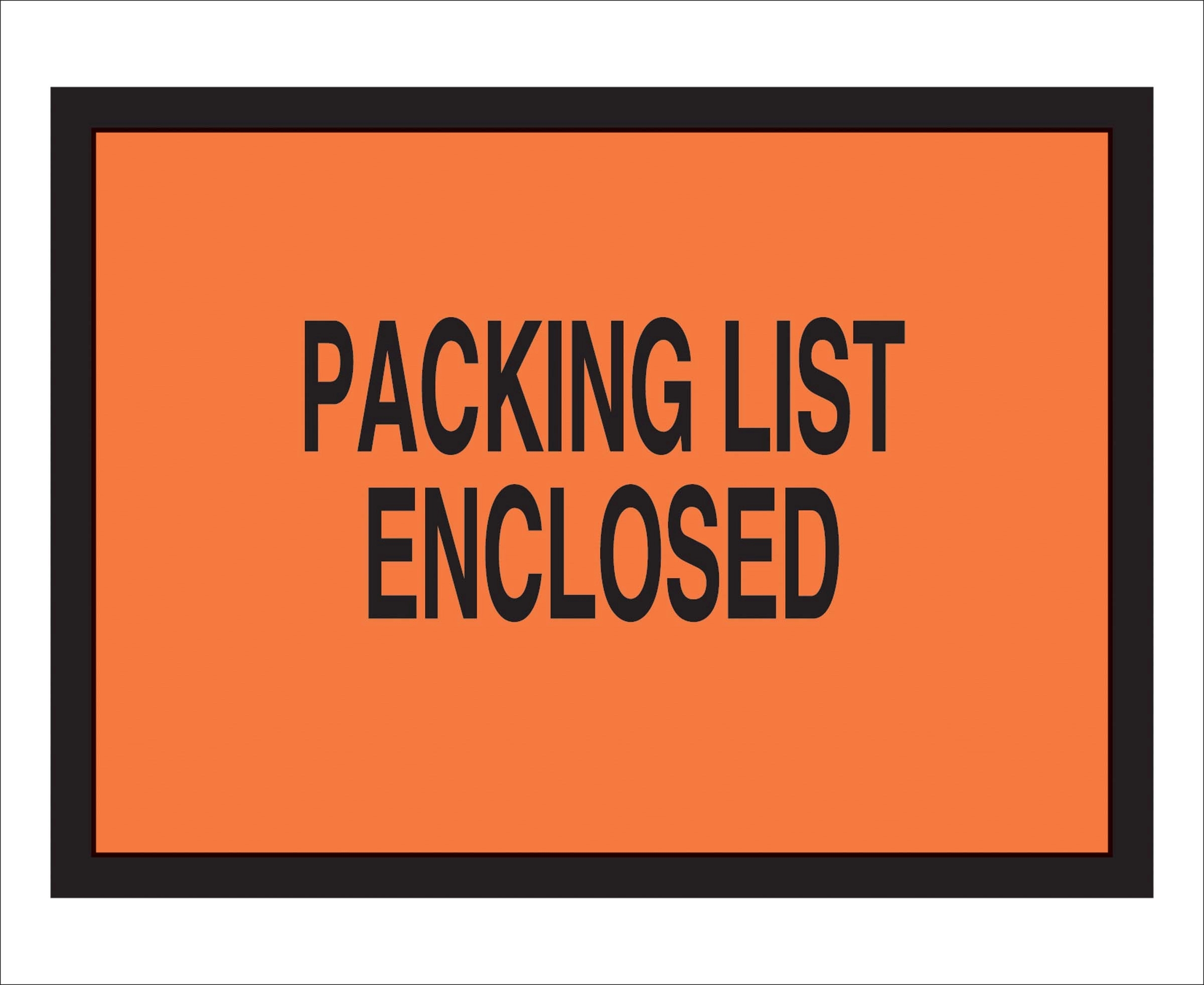 Packing List Envelopes With Pressure Sensitive Backing 1