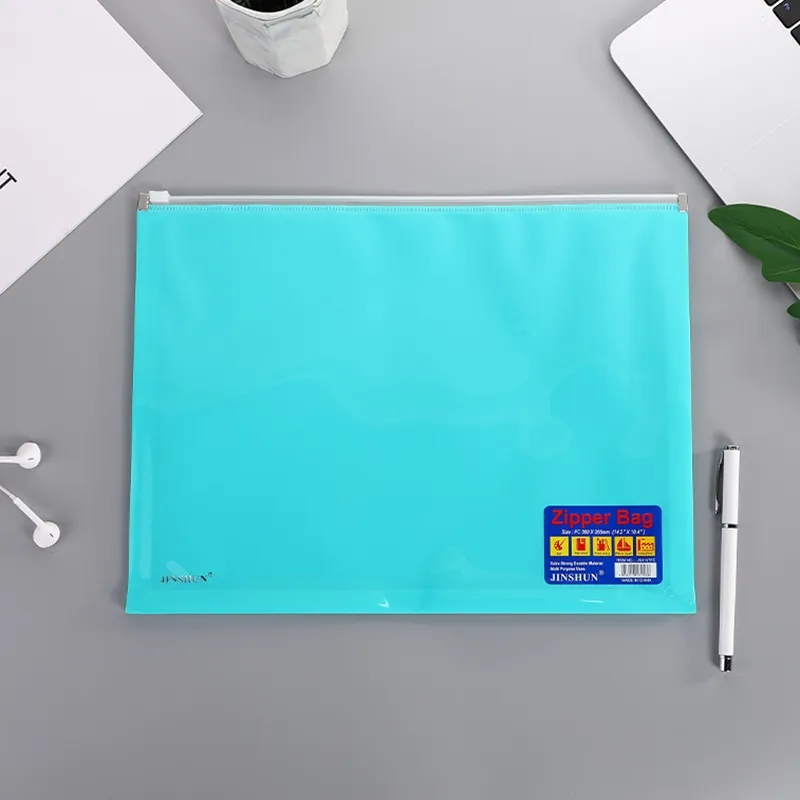 B4 Clear Bag File Folder with zipper 5