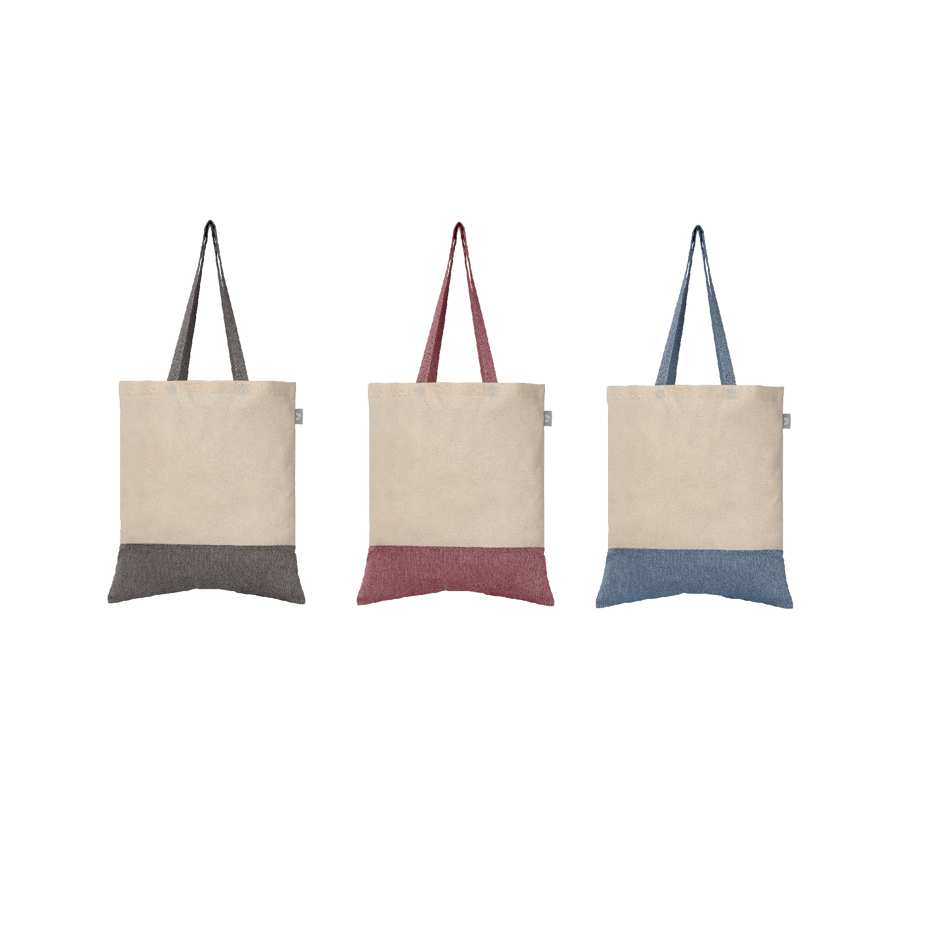 Quebec - 5 oz. Two-Tone Recycled Cotton Tote 7