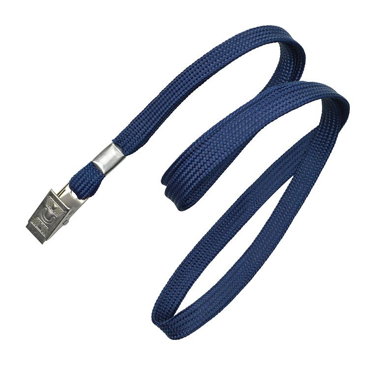 3/8" Blank Lanyard with Bulldog Clip 2
