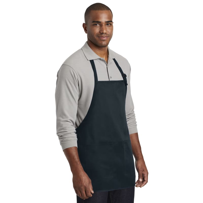 Port Authority Medium-Length Two-Pocket Bib Apron. 10