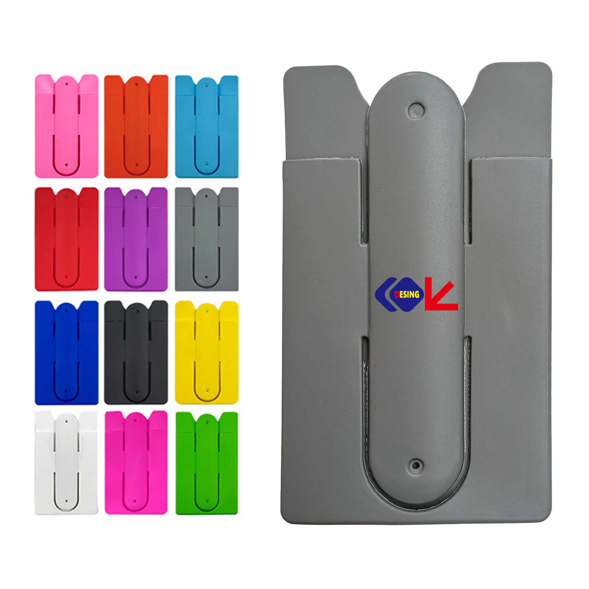 Silicone Phone Card Back Support Holder 2