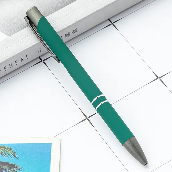 Metal Ballpoint Pen With Gunmetal Trim 5