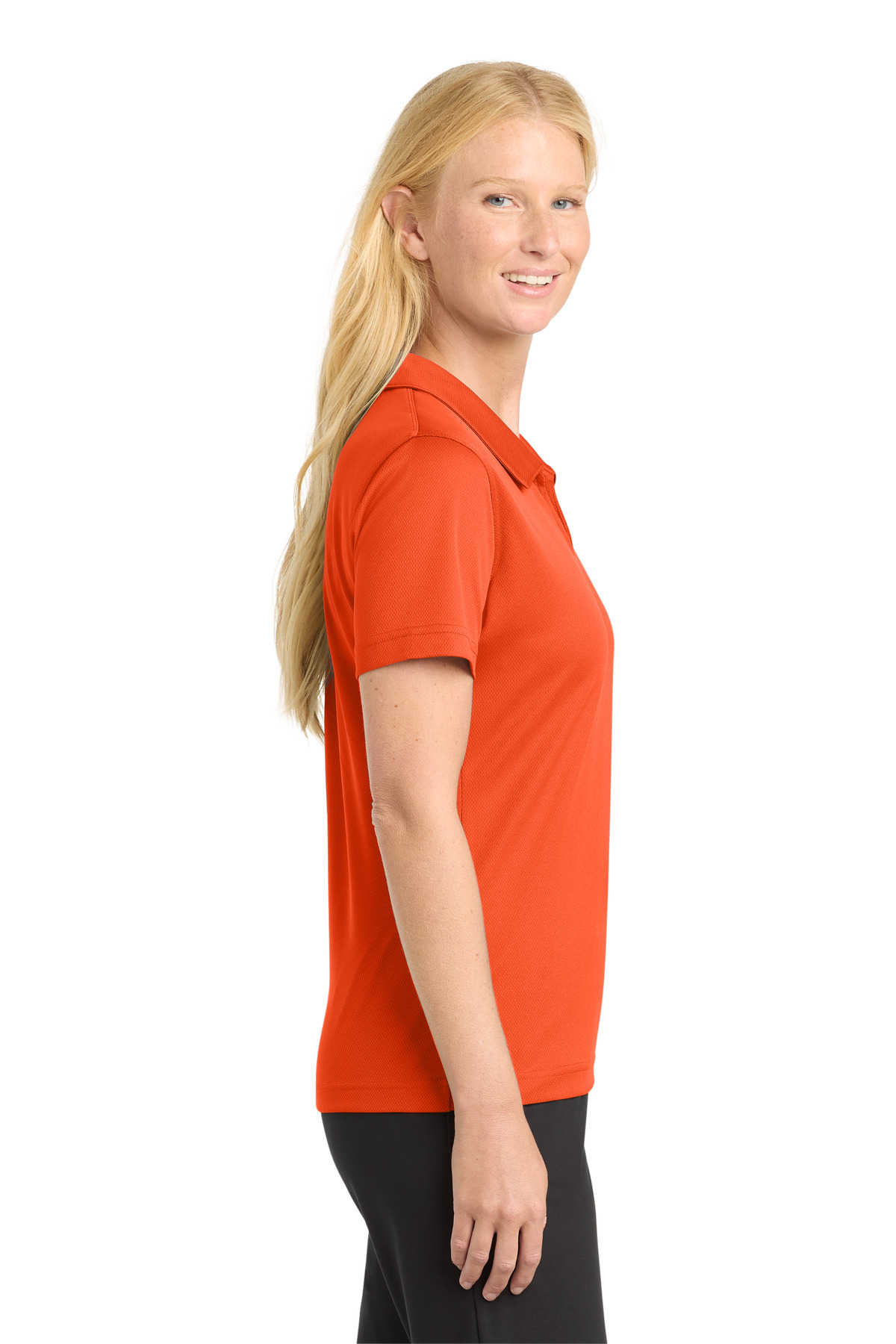 Sport-Tek Women's Dri-Mesh V-Neck Polo. L469 65