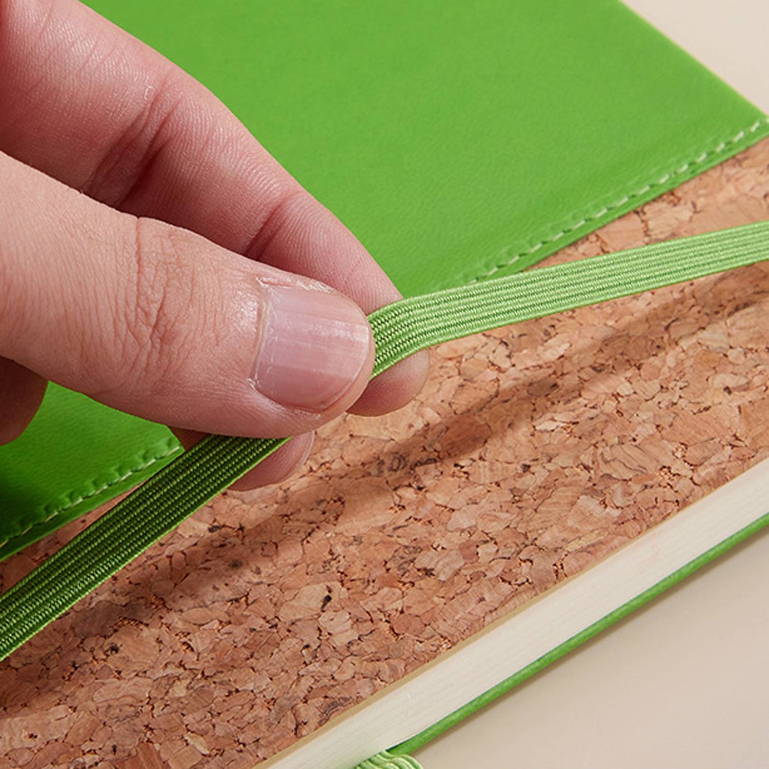 A5 PU Leather Cork Cover Notebook 11