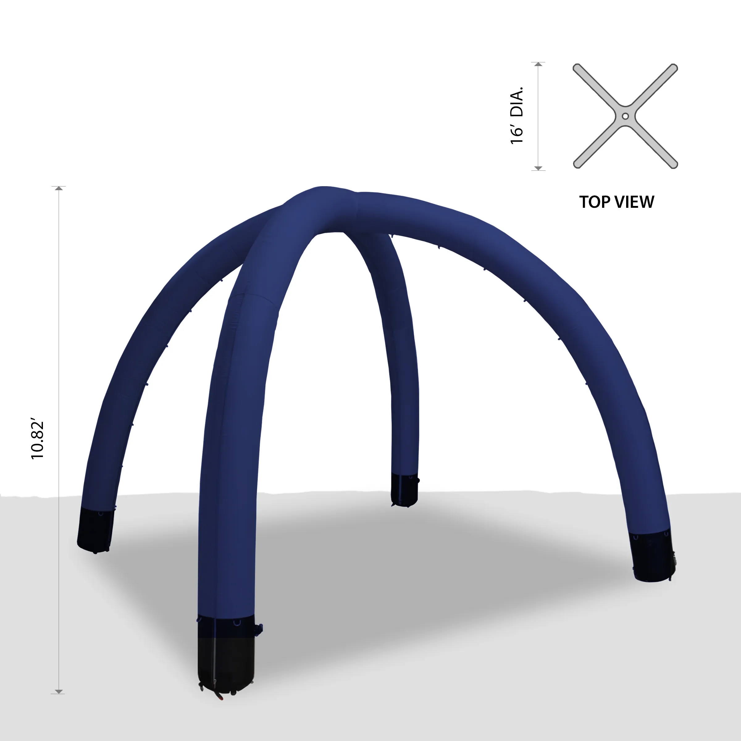 16' Custom Inflatable Spider Tent with 4 legs 5