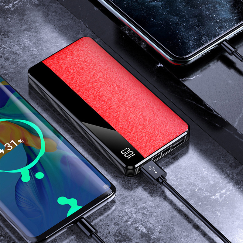 Fast Charging Power Bank w/Leather Cover 9