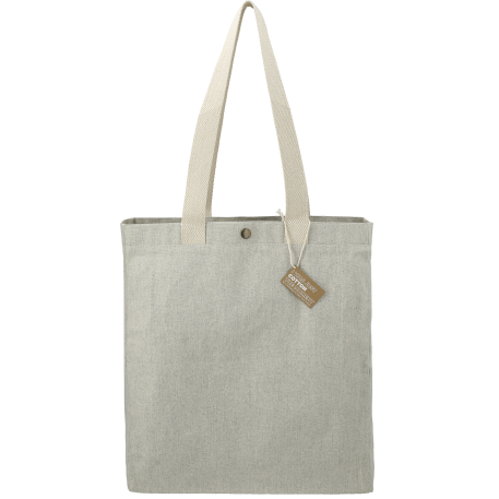 Repose 10oz Recycled Cotton Box Tote w/Snap 80