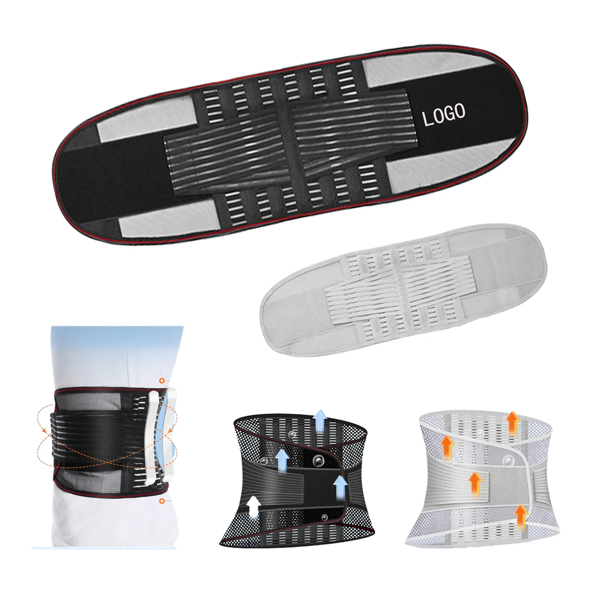 Ventilated Lumbar Supporting Belt