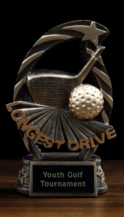 Arched Resin Longest Drive Award 2