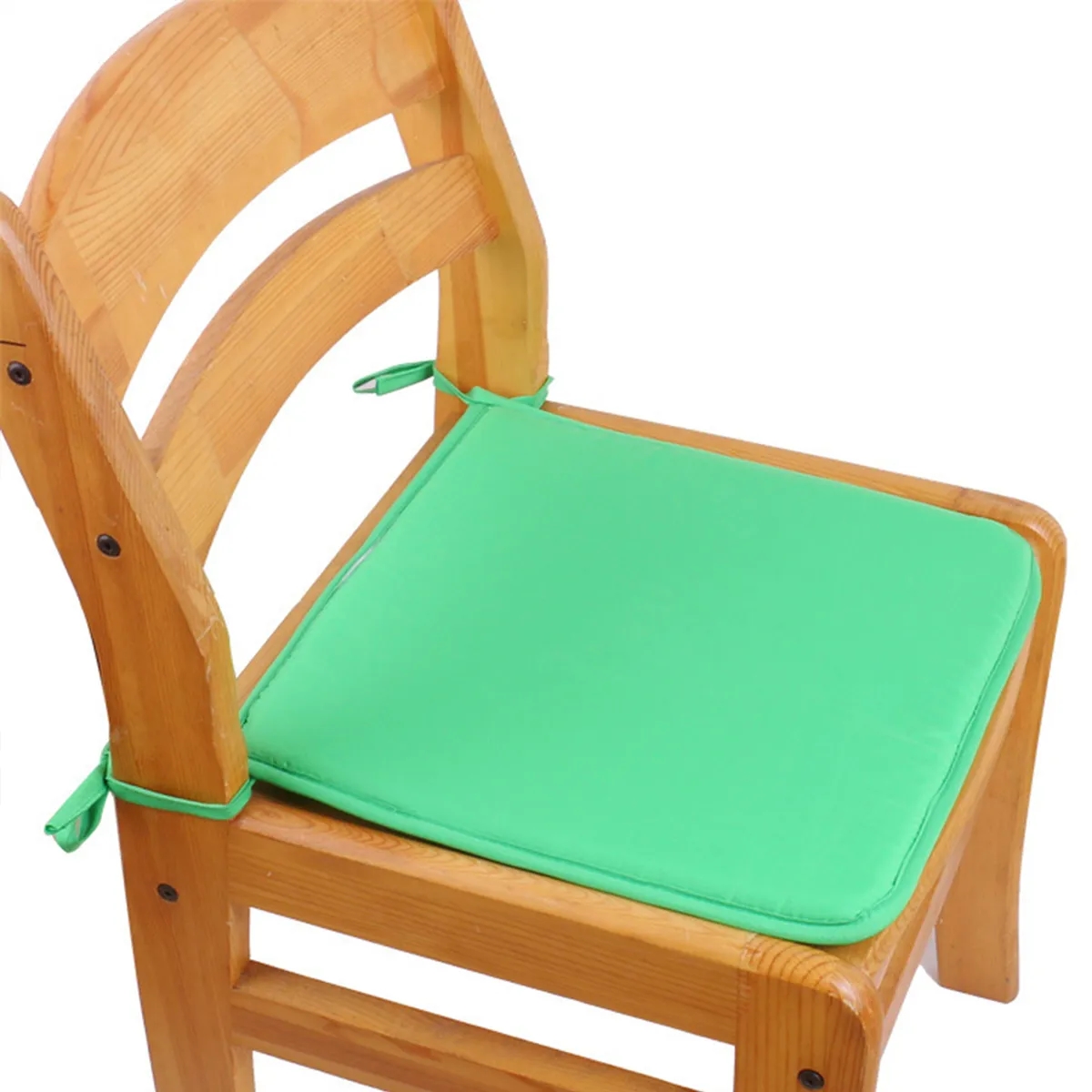 Non Slip Square Seat Covers Chair Mat Cushion Pads with Ties 2