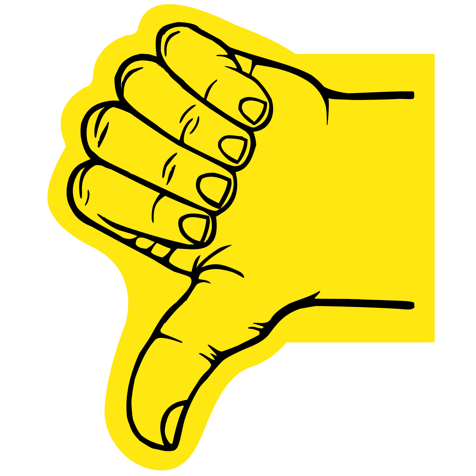Thumb Foam Hand Mitt 12