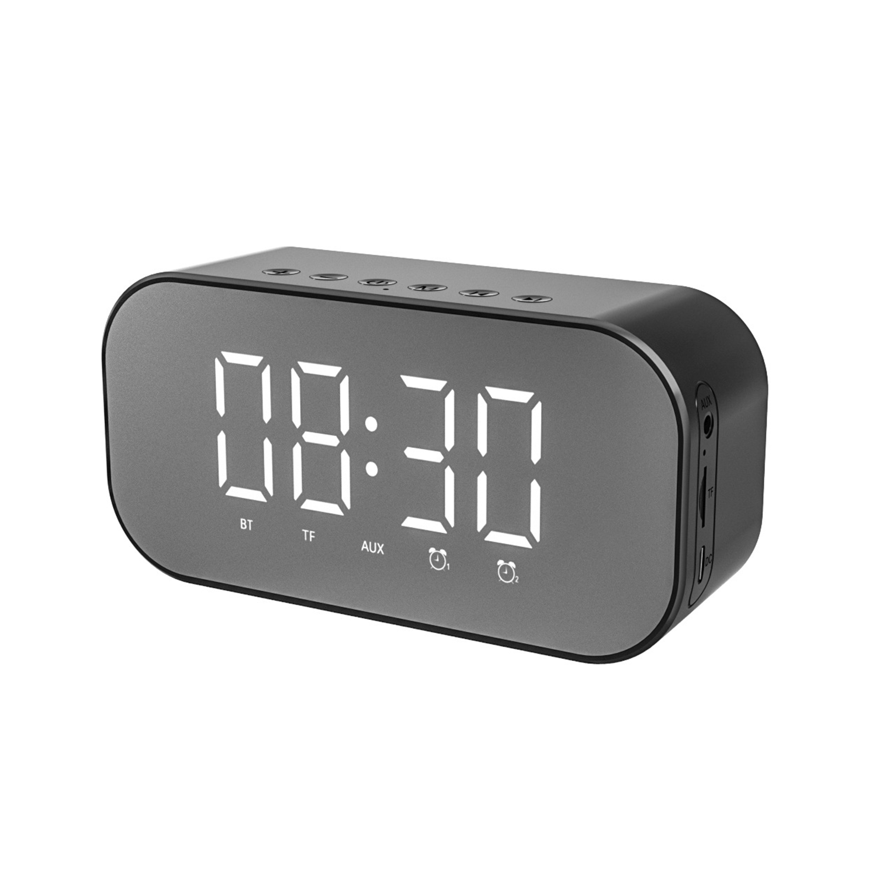 Portable Bluetooth Speaker with Alarm Clock 2