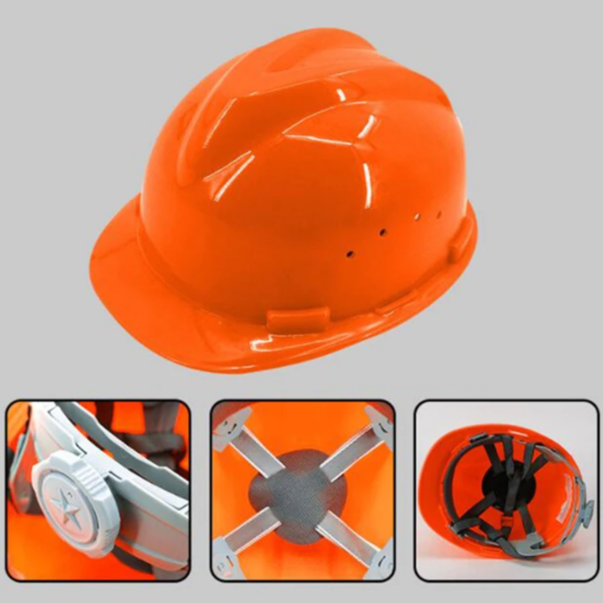 Adjustable Industrial Construction Safety Helmet Hard Hat 6