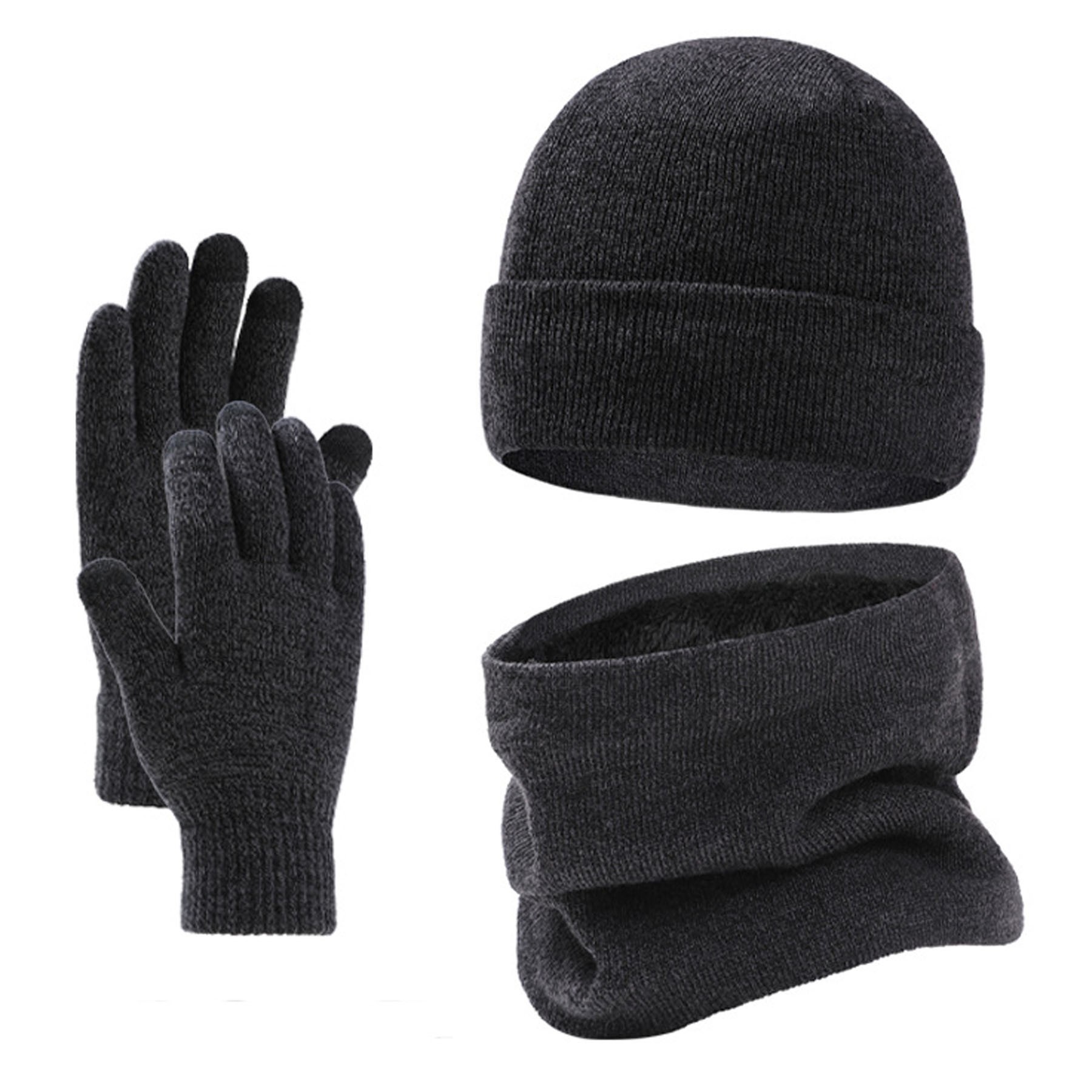 Winter Beanie Scarve Glove Set 6