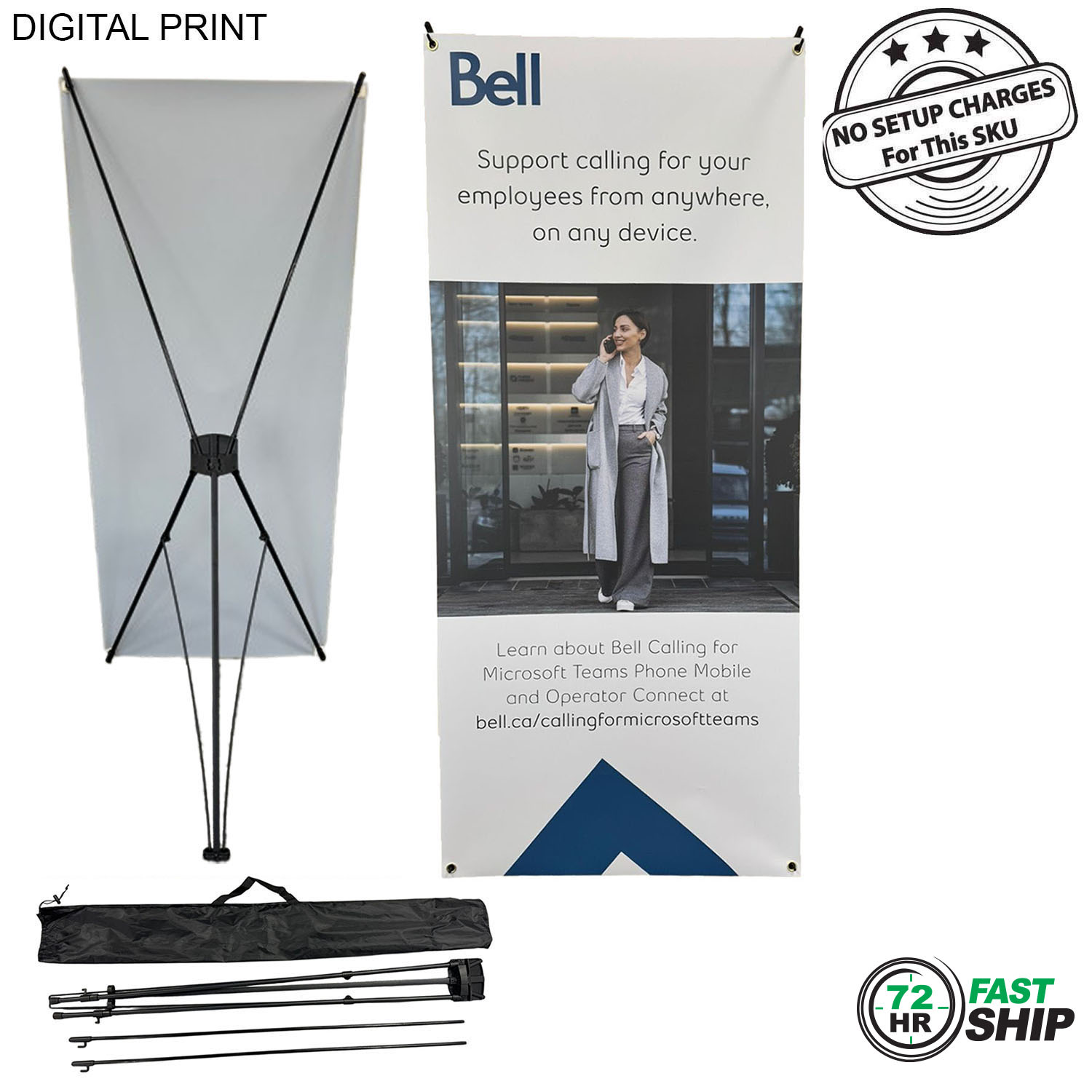 72Hr Fast Ship - Tripod Banner with Graphics, 32x72, and Bag. NO SETUP CHARGE 8