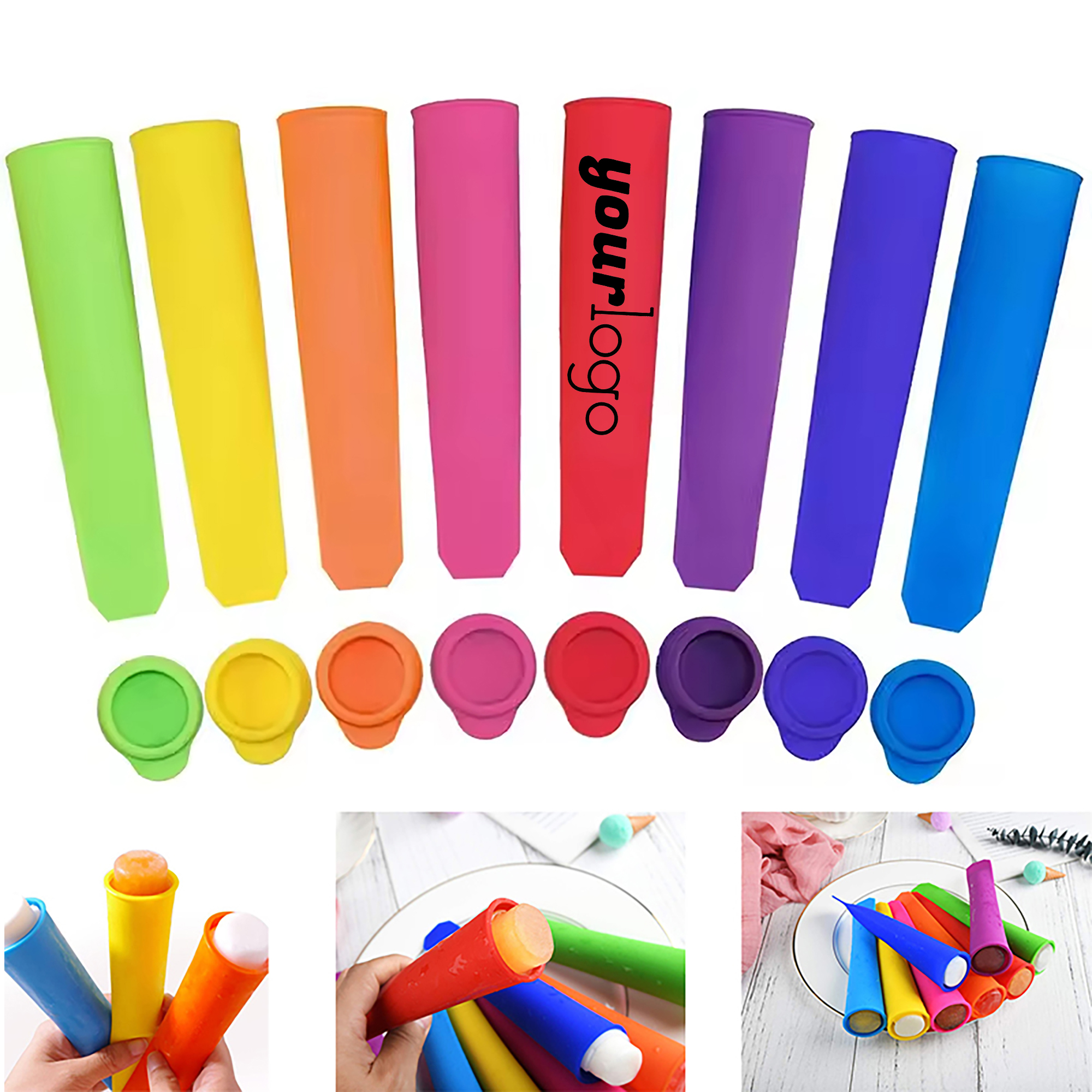 Vibrant Silicone Ice Pop Molds 4