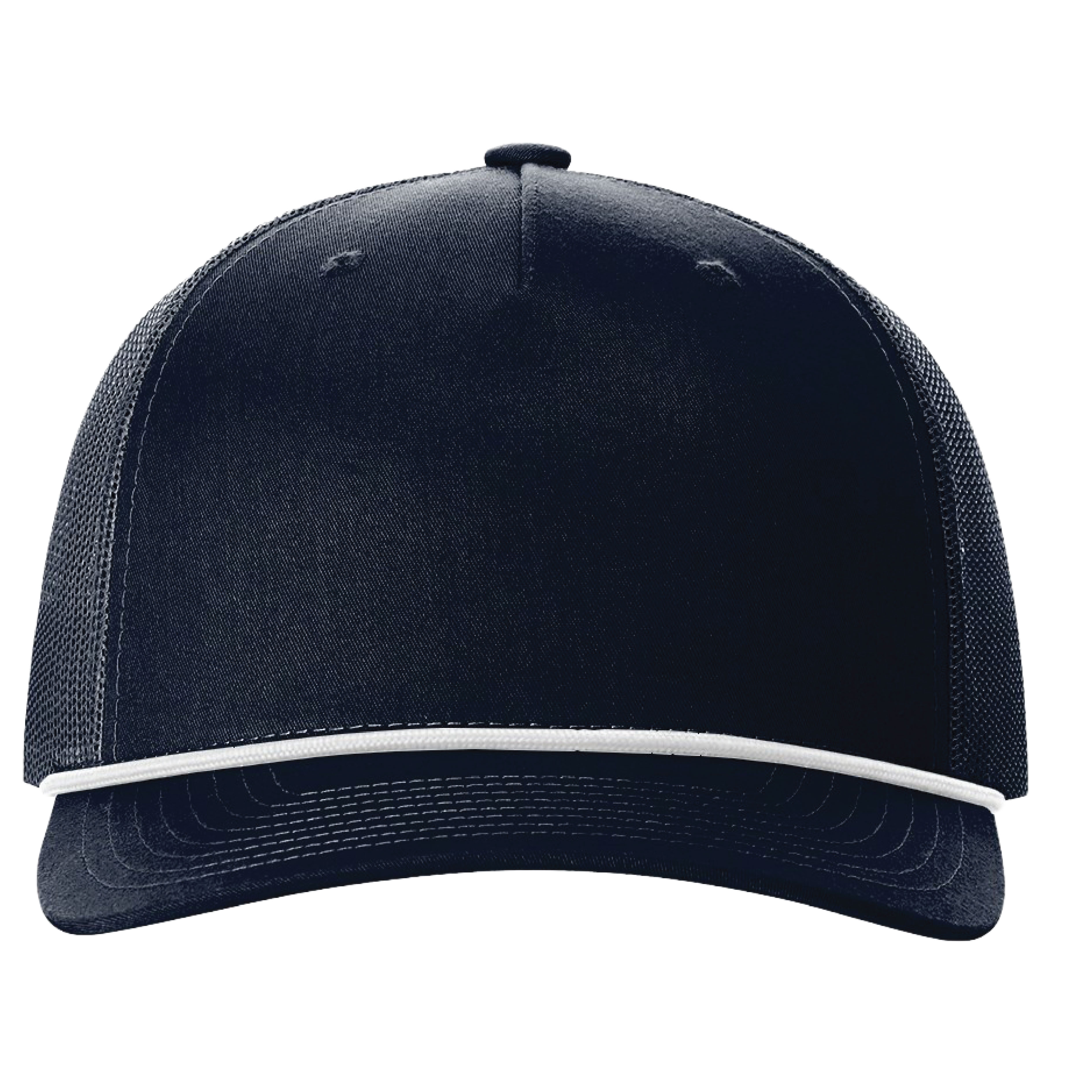 Richardson 112FPR 5-Panel Trucker Hat with Rope w/Leatherette Adhesive Patches or Embroidery 7