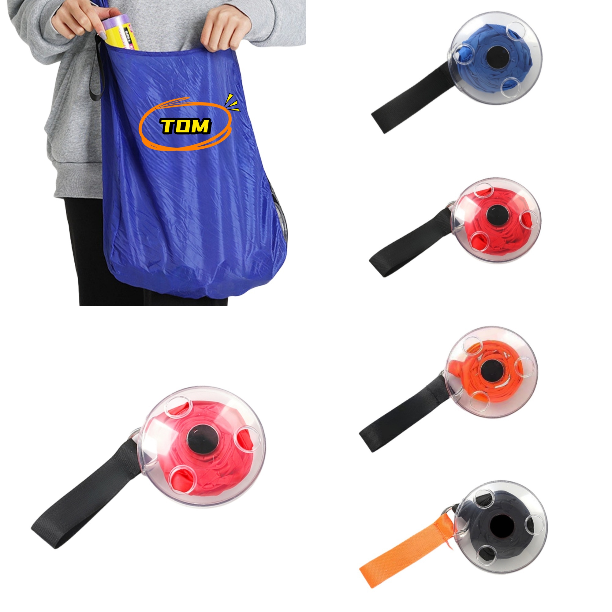 Small Disc Reusable Grocery Tote Bags 6