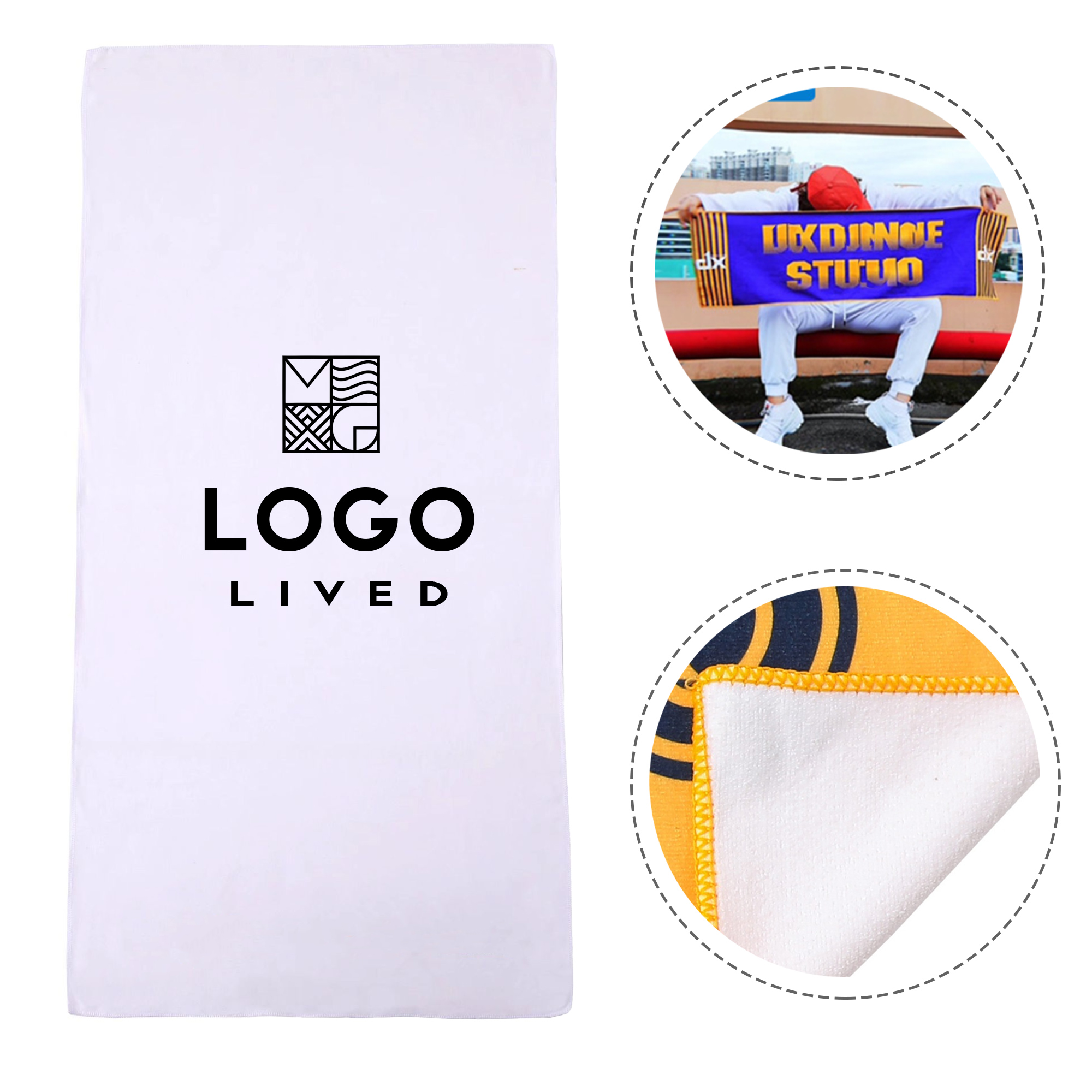 Full Color Microfiber Sports Rally Towel 3