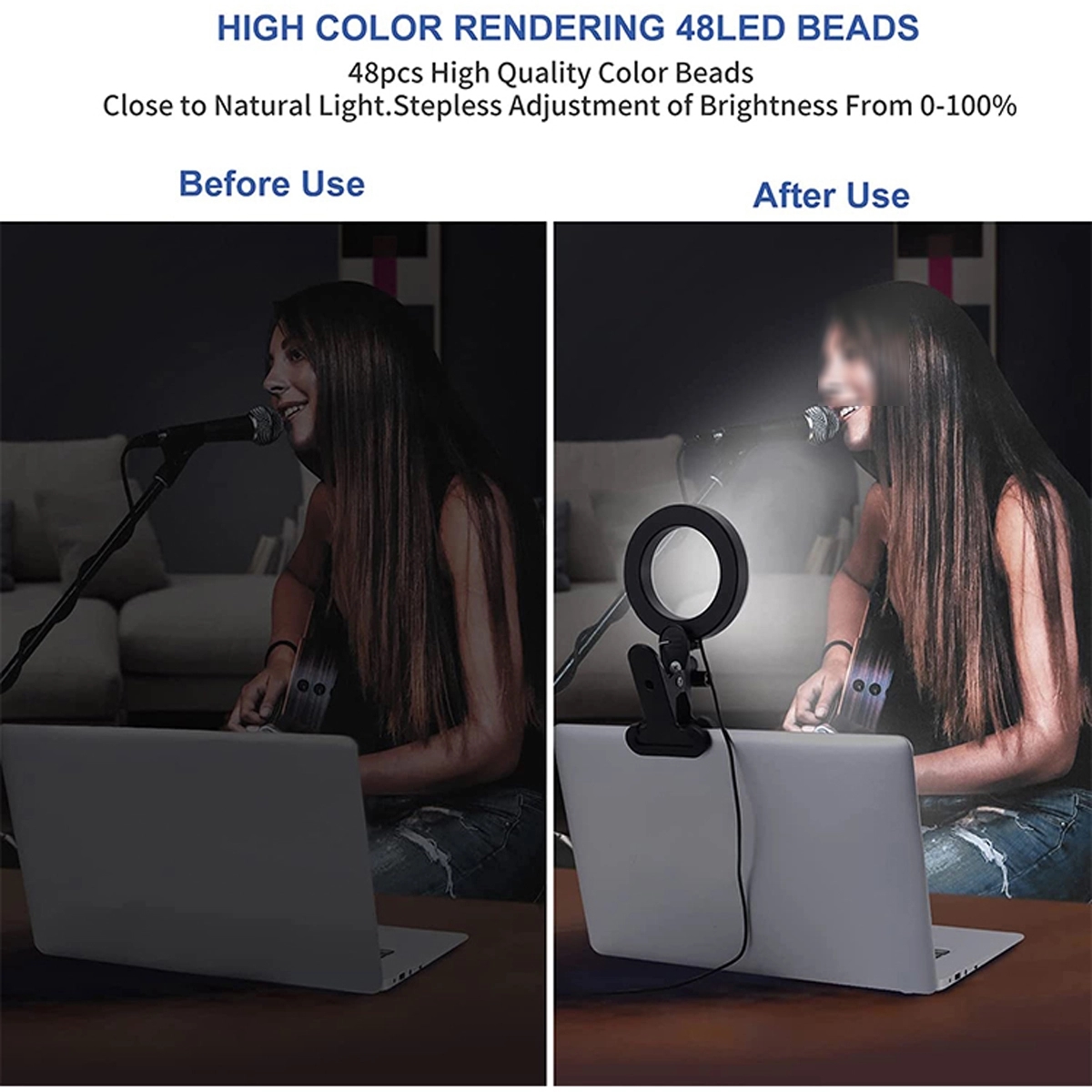 Professional Rechargeable Selfie Ring Light 3