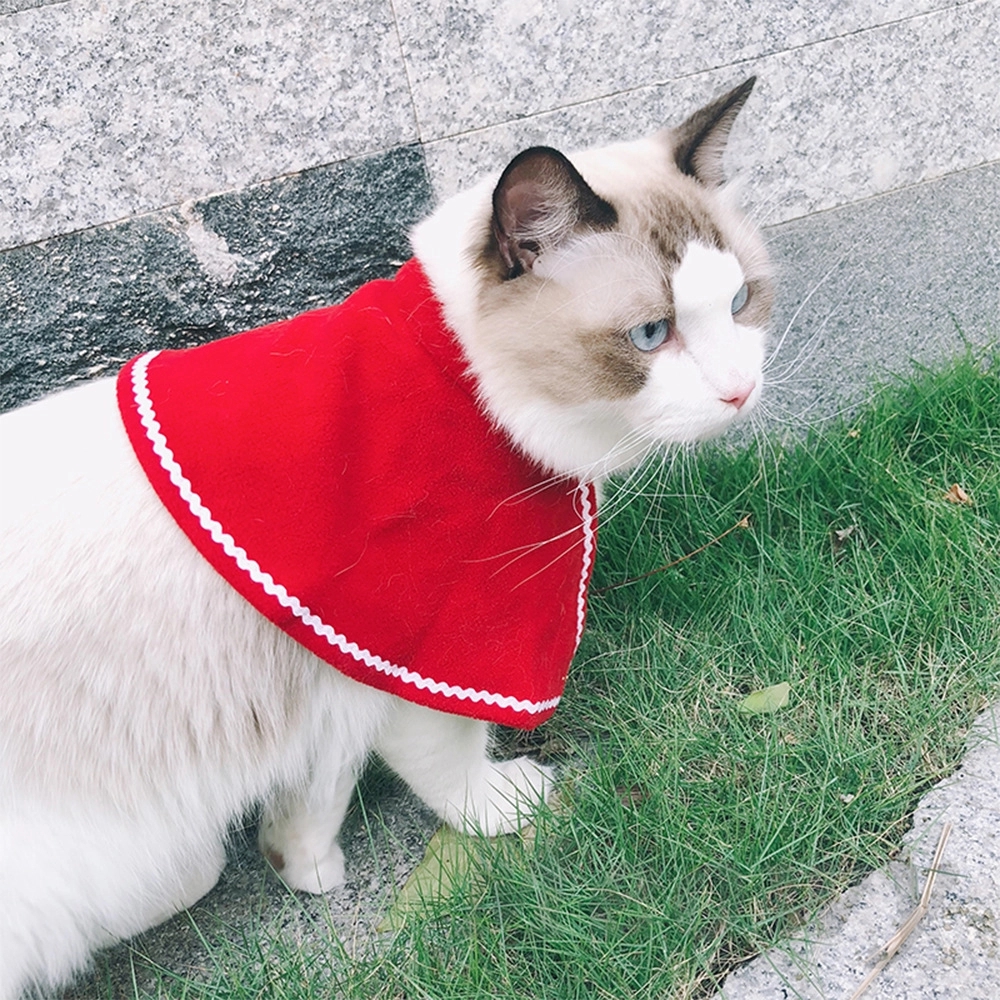 Adjustable Pet Dog Cloak Christmas Santa Hat 6