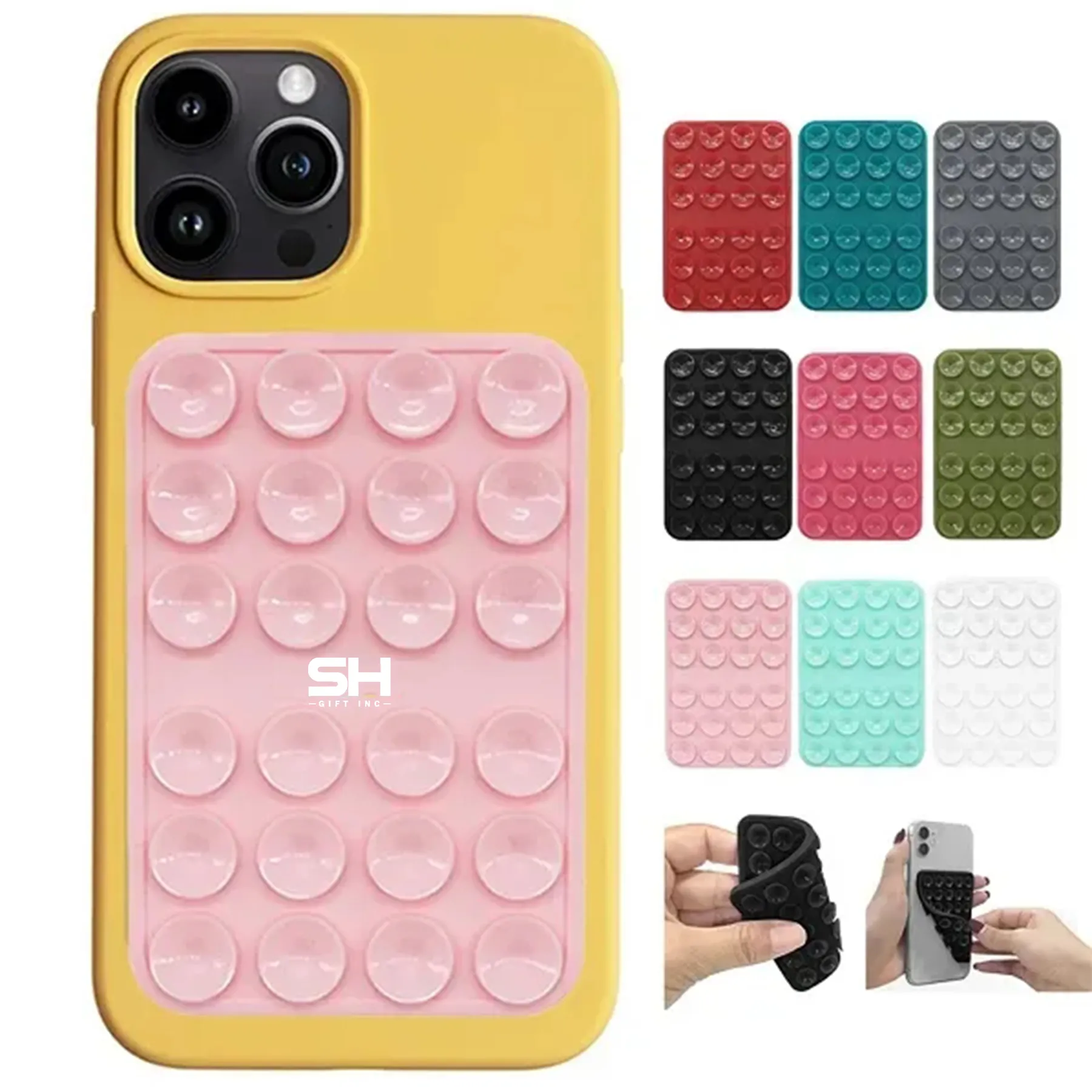 Silicone Suction Phone Case Adhesive Mount 2