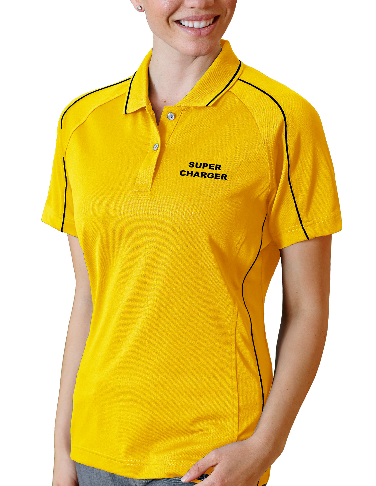 Ladies' Super Charger Hybrid Cooler Polo Shirt 9