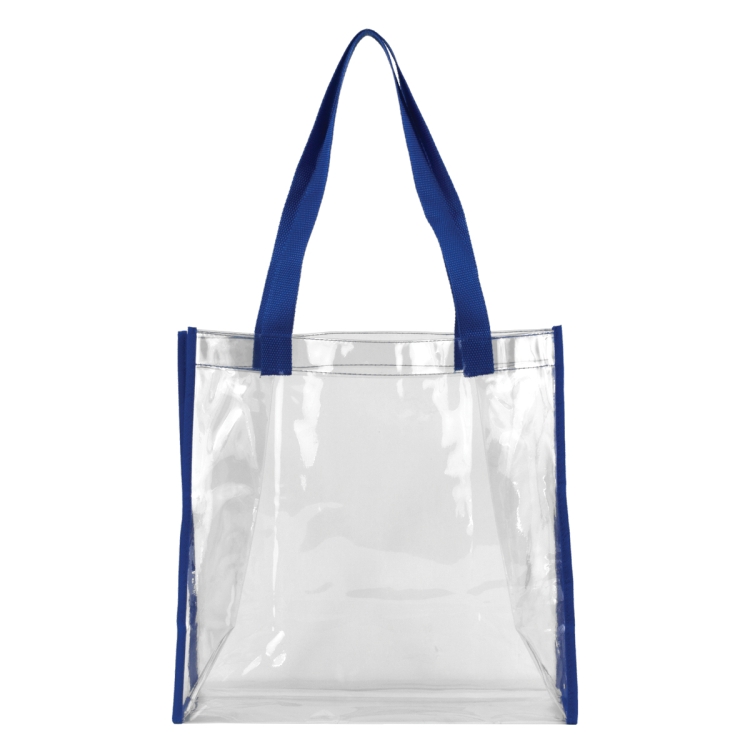 12" W x 12" H x 6" Gusset - "Matterhorn" Clear Vinyl Stadium Compliant Tote Bag 8