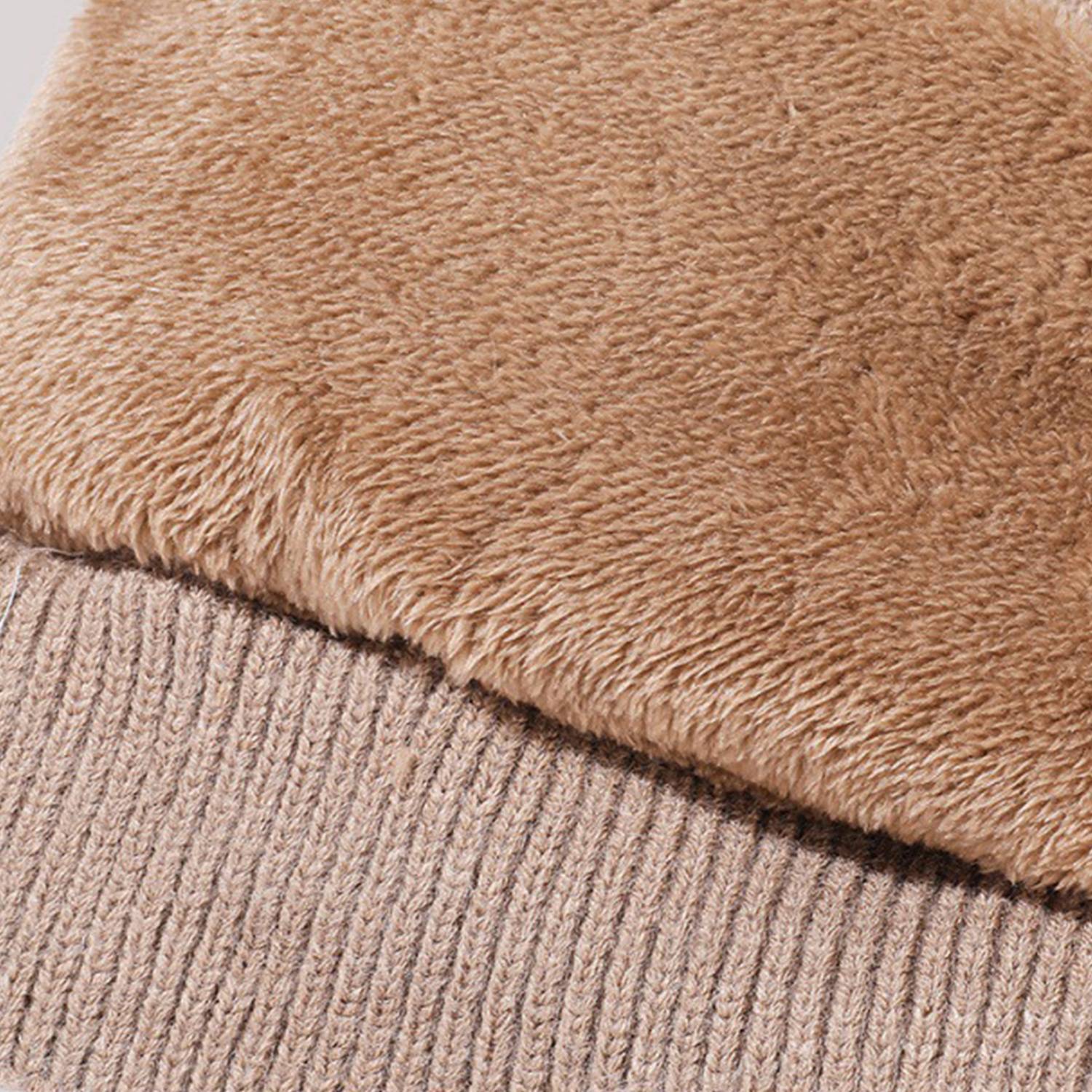 Women Winter Knit Beanie Hat w/ Face Mask 11