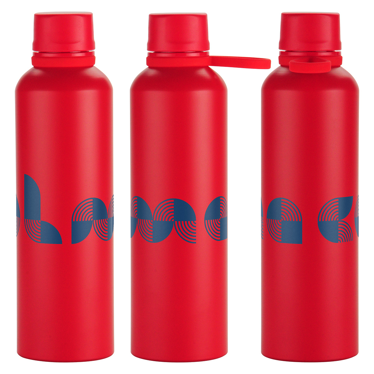 Avento 25 oz Recycled Aluminum Bottle with Silicone Loop 2
