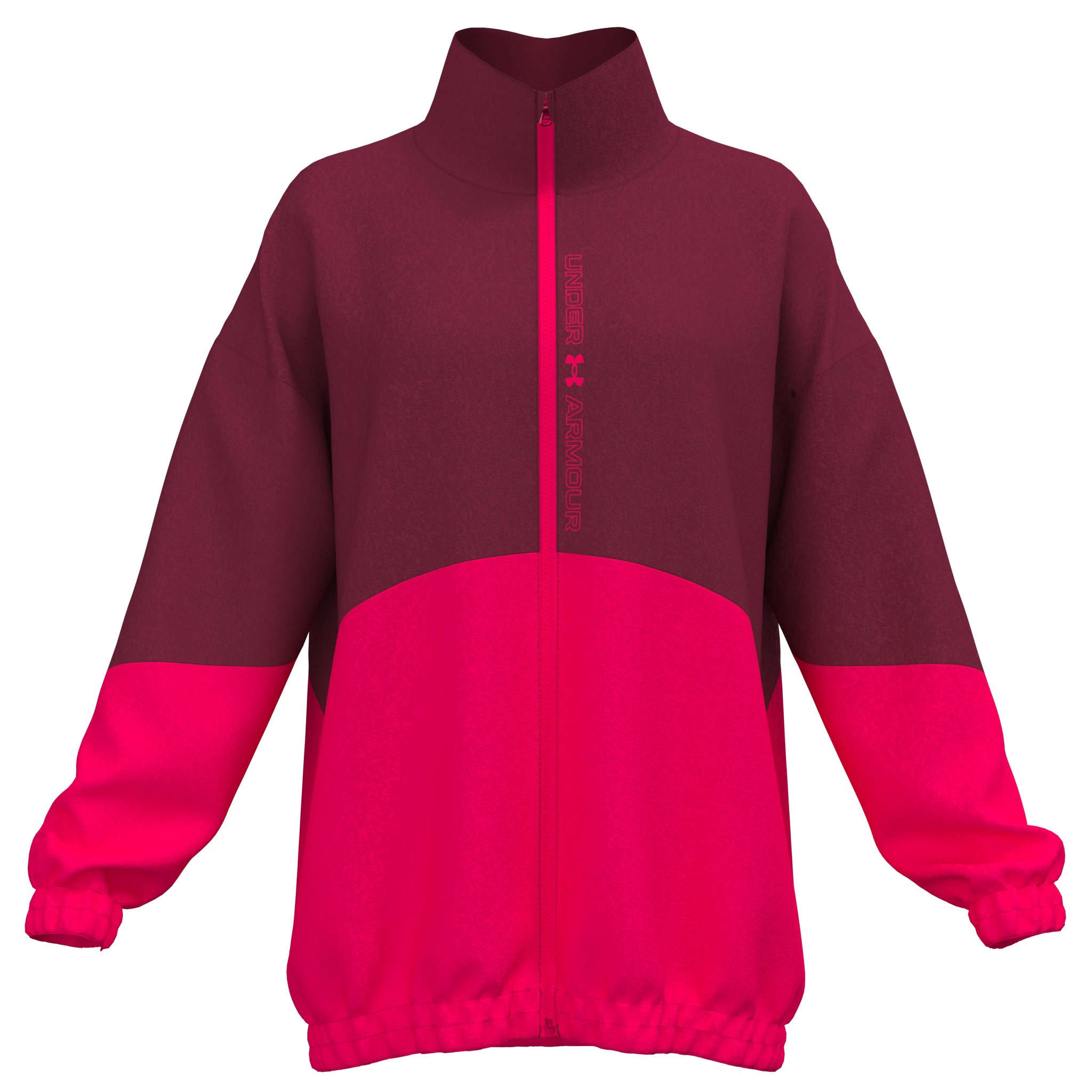 UA Woven Women's Oversized Full-Zip Jacket 4