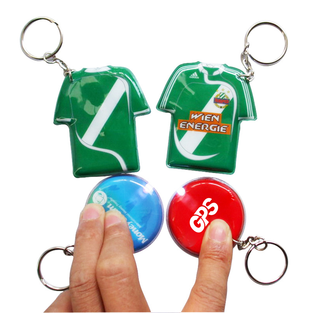 3.3" Customizable Car Shaped PVC Flashlight Keychain 3
