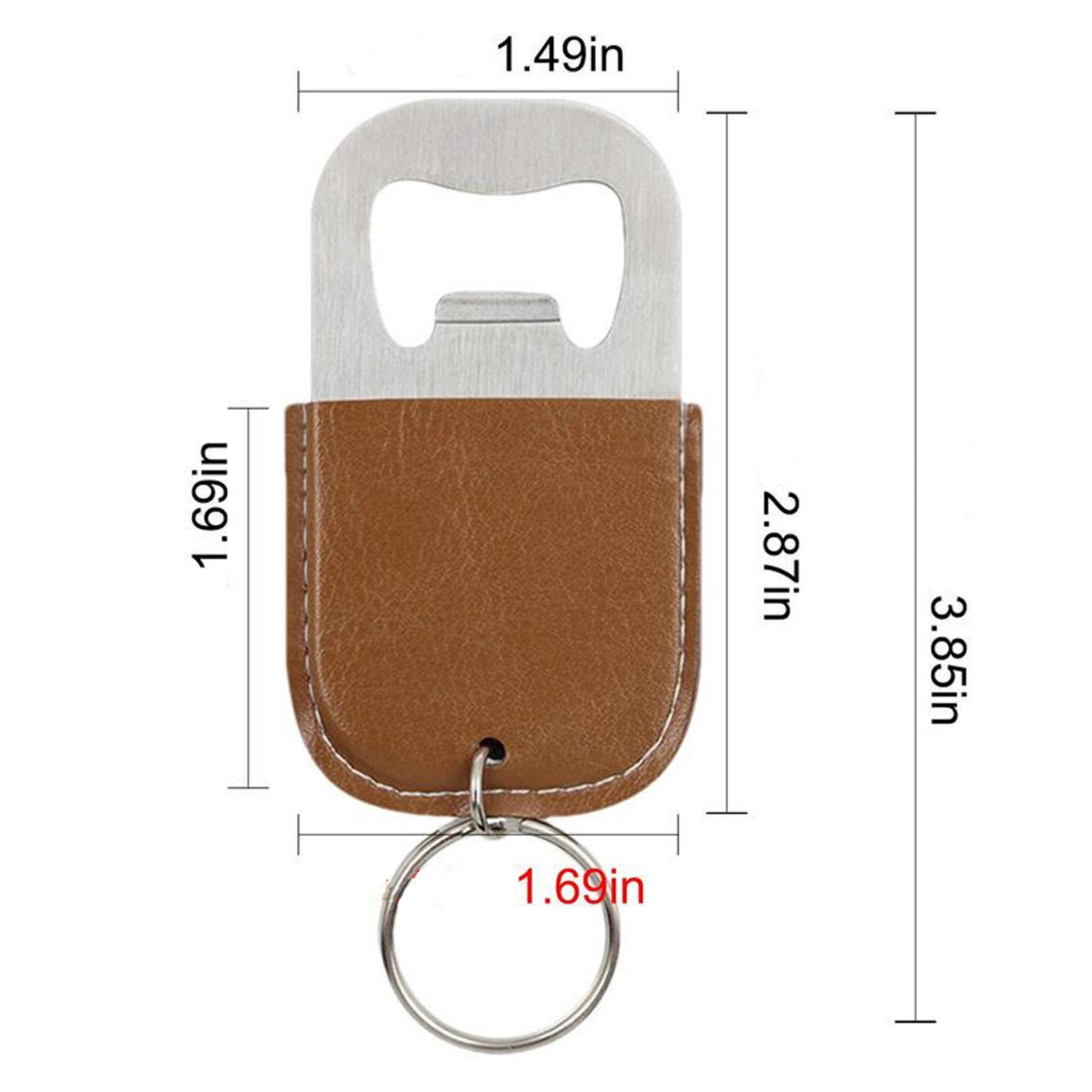 Bottle Opener w/Leather Cover 3