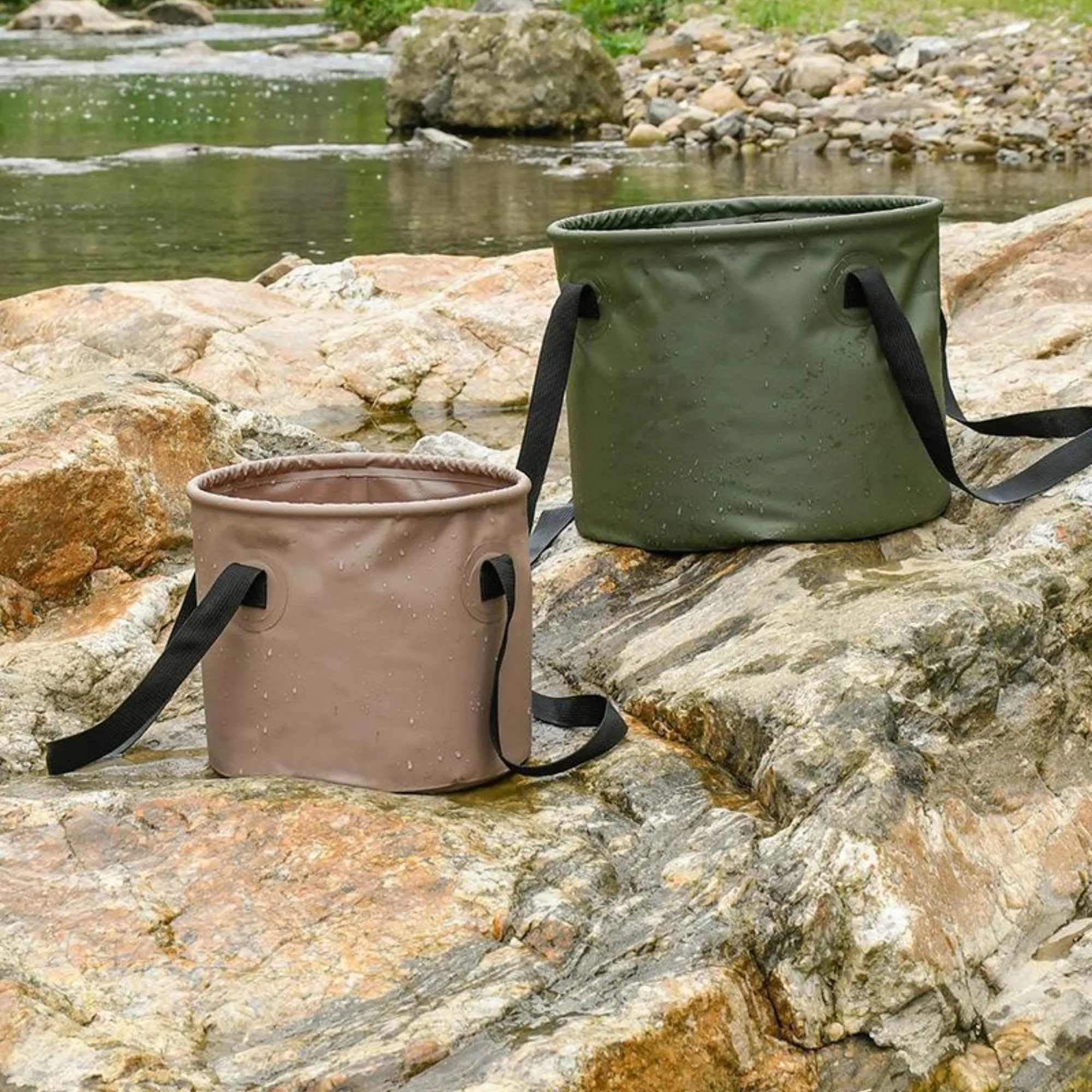 Custom portable foldable fishing storage bucket 3