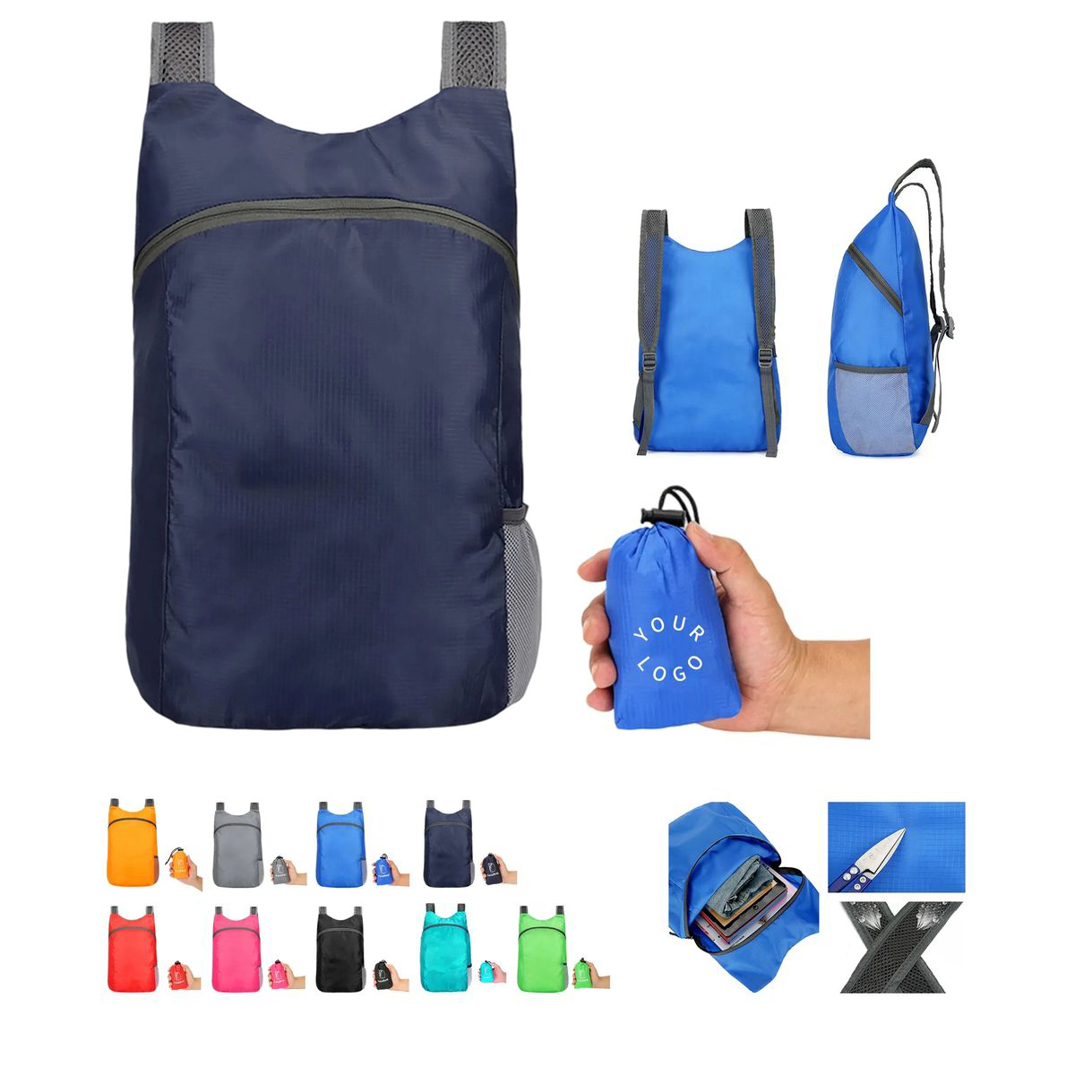 Compact Polyester Travel Daypack 11