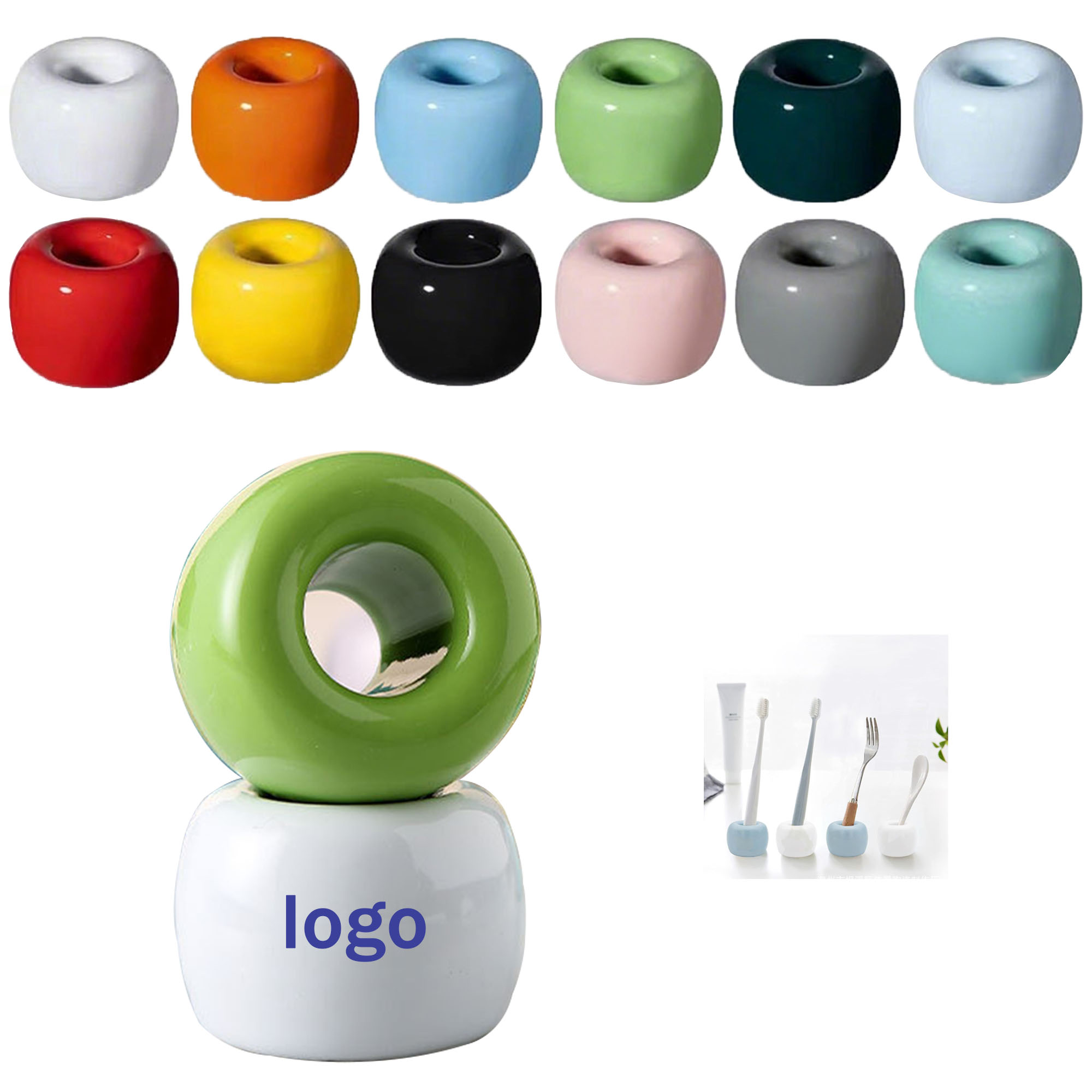Ceramic Toothbrush Stand 2
