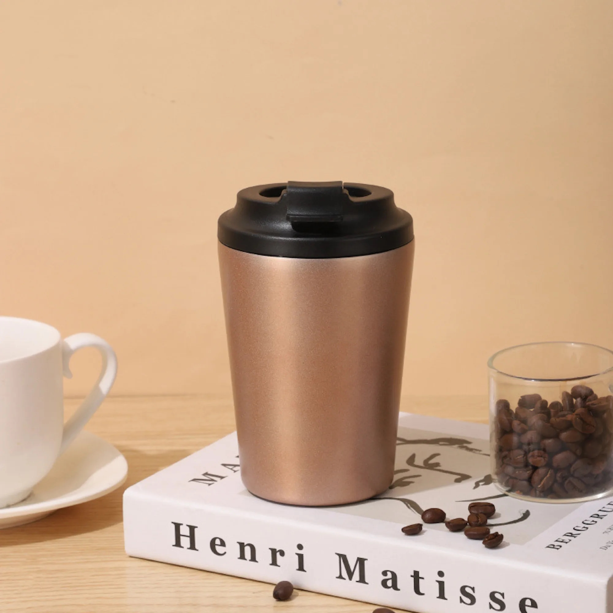 12oz Stainless Steel Thermal Mug Coffee Cup Free Shipping 1