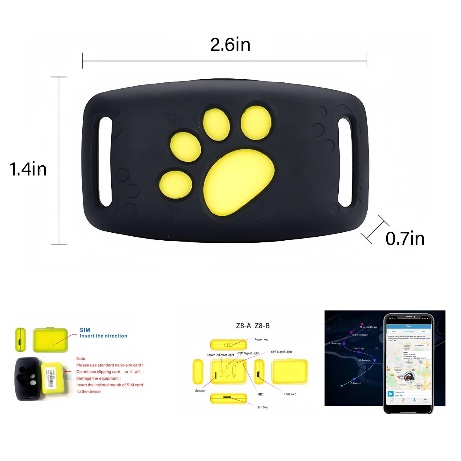 GPS Pet Tracking Anti-Lost Locator 2