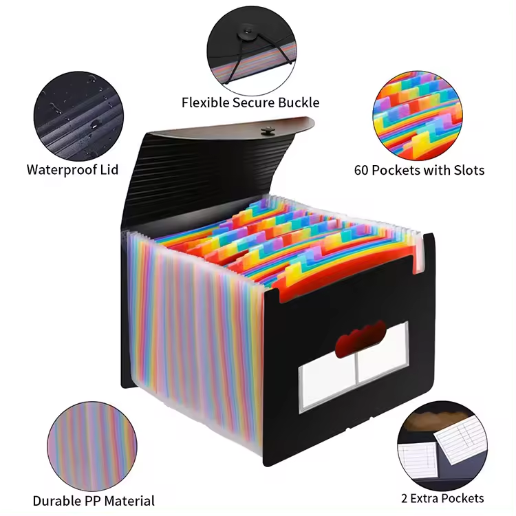 36 Pockets accordion file folders
1