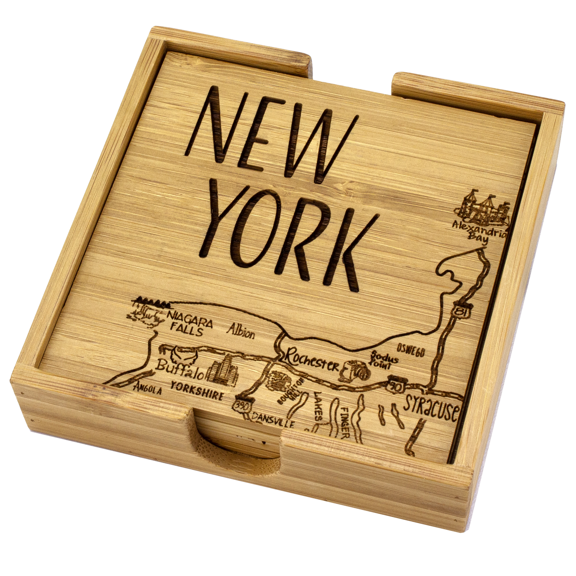 New York Puzzle Coaster Set 4